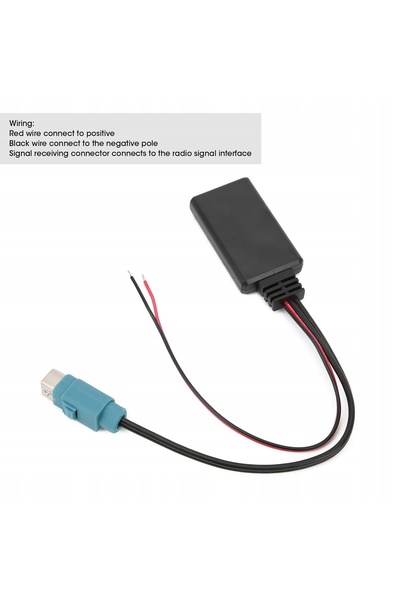 NO BRAND Modul Bluetooth cu cablu Aux-In Adaptor audio wireless pentru Alpine