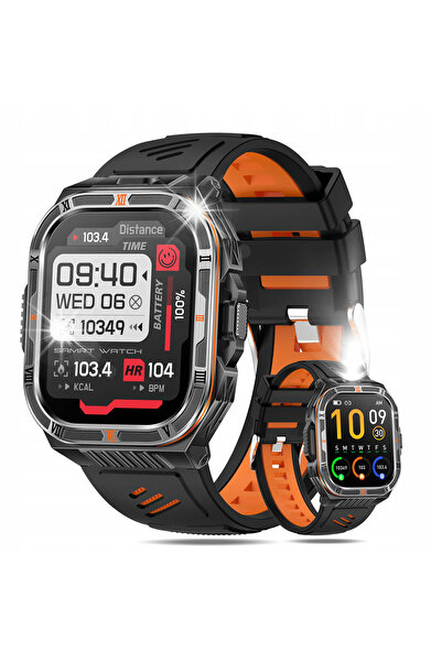 NO BRAND Ceas inteligent sport pentru bărbați, Smartwatch cu baterie de 1100m...