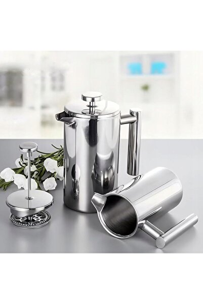 NO BRAND Cafetieră termică tip French Press de 800ml