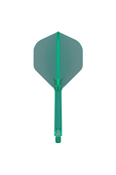 NO BRAND Sistem target k-flex feathers + shafty dart verde mediu nr.2
