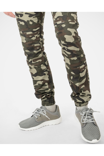 NO BRAND Pantaloni bărbătești la modă, skinny, camuflaj, cargo, joggeri, larg...