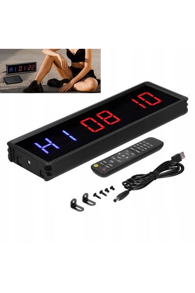 NO BRAND CEAS DE ANTRENAMENT CU CRONOMETRU PENTRU EXERCIȚII, LED, USB, GYMBE