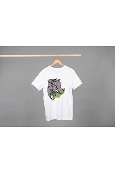 Noname Tricou Unisex Bumbac Premium Casual " Porc mistret gri " Inscriptie