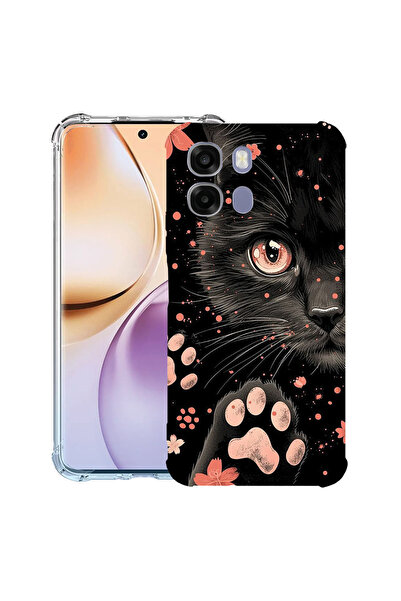 bestcase ®   Αντικραδασμική Θήκη Husa για Realme 16 Pro Plus, Μαύρη Γάτα, 315...