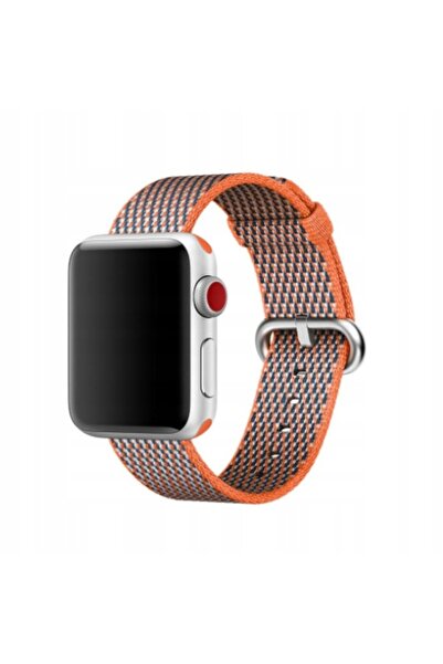 NO BRAND Curea originală Apple Watch din nailon țesut, portocaliu picant, de ...