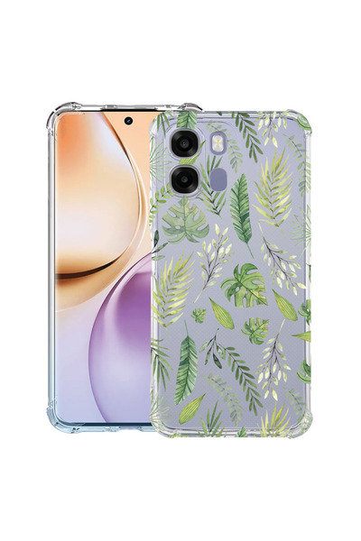 bestcase ®   Αντικραδασμική Θήκη Husa για OPPO A6 / A6X / A6S, Πράσινα φύλλα,...