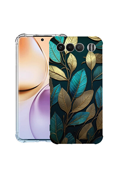 bestcase ®   Husă Antișoc pentru Realme 16, Pene Aurii, 3156793 AS 1164