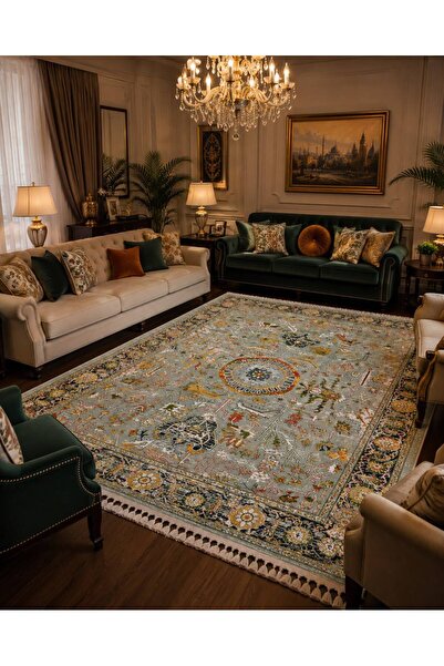Genel Markalar Vintage Antik Kilim %100 Antialerjik İnce Dokuma Makina Halısı...