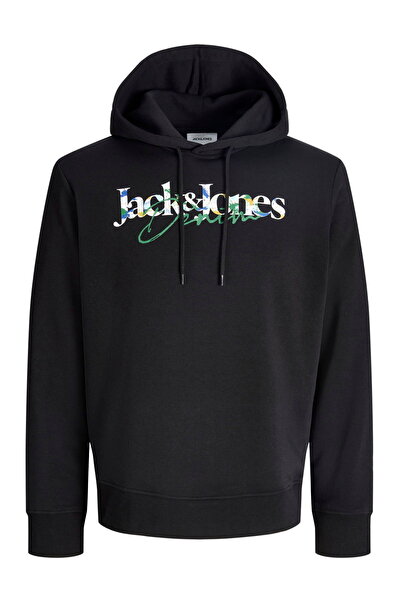 Jack & Jones Ανδρικό φούτερ με στάμπα στο στήθος και κουκούλα - Tom