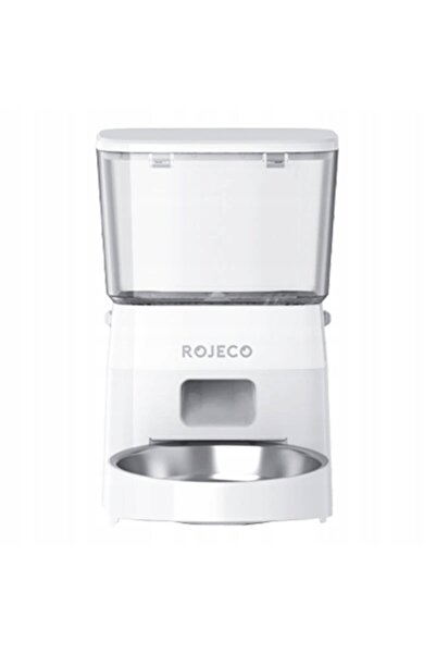 ROJECO Dozator automat de hrană pentru animale de companie de 2L cu Wi-Fi și ...