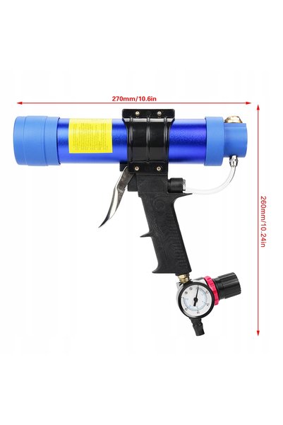 NO BRAND Pistol pneumatic pentru adezivi 310ml 6 Bar Reglabil