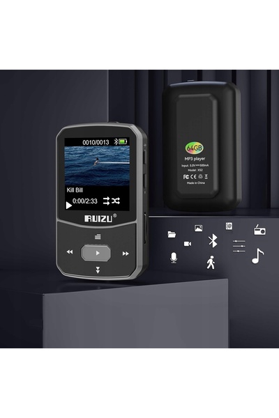 NO BRAND Player MP3 Bluetooth Portabil 32GB Calitate Sunet Hi-Fi Radio FM Ped...