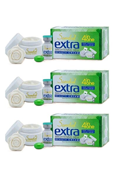Sandal Extra Brightening HD+ Beauty Cream 4-in-1 - Pack of 3