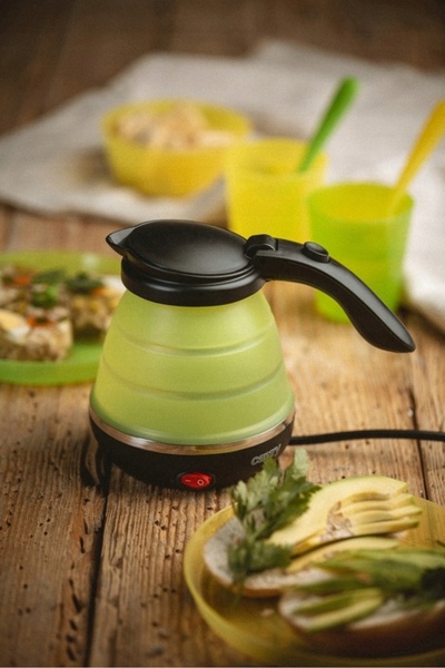 NO BRAND Fierbător electric de călătorie de 0,5L, din silicon, pentru camping...