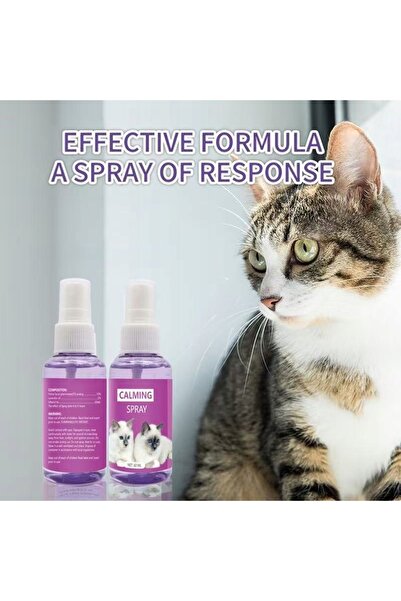 NO BRAND Spray calmant pentru pisici cu feromoni, Spray anti-stres pentru pis...