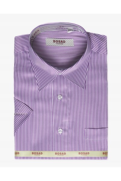 NO BRAND Cămașă elegantă business casual pentru bărbați, din bumbac, cu mânec...