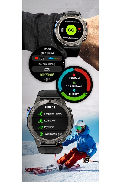 NO BRAND Smartwatch JG Smart JGR56 GPS negru