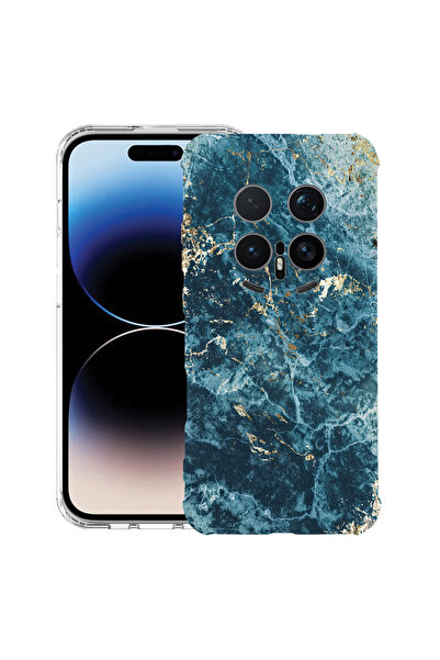 bestcase ®   Husă Antișoc pentru Honor Magic 8 Pro, Marmură - Verde și Auriu,...