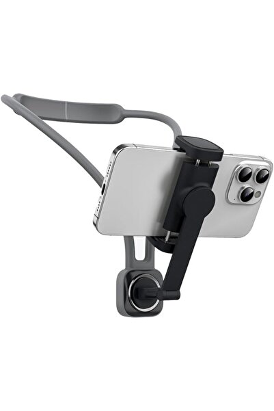 Generic Neck Strap Mount with Stand - Black