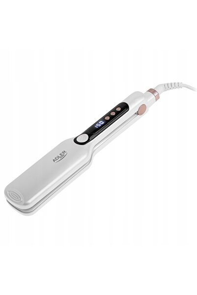 adler Placă de îndreptat părul cu plăci late, reglare temperatură, LCD, 120W,...