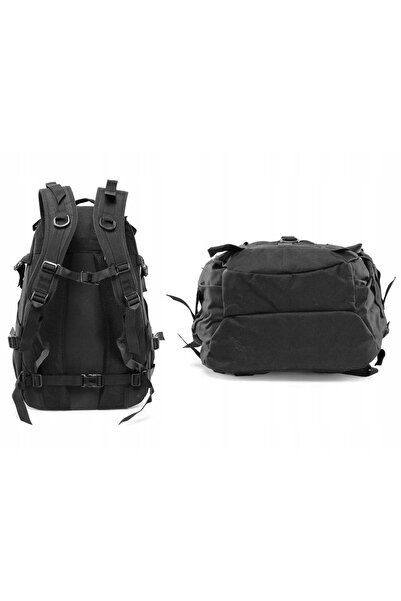 NO BRAND Rucsac tactic militar negru, frumos, de 35L, pentru școală și drumeții