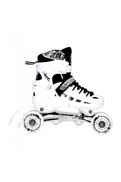 Nils Extreme Patine cu rotile de hochei, reglabile, cu LED-uri, pentru copii,...