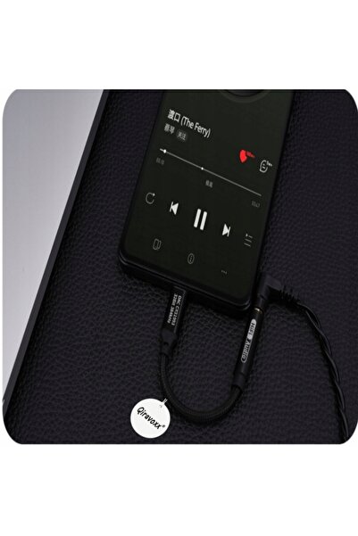 NO BRAND ADAPTOR AUDIO DAC USB-C MINI JACK 3,5 KT02 H20 32 BIȚI 384KHZ NEGRU
