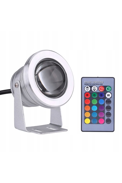 NO BRAND Lumină subacvatică LED RGB telecomandată pentru piscină și cadă, 12V...