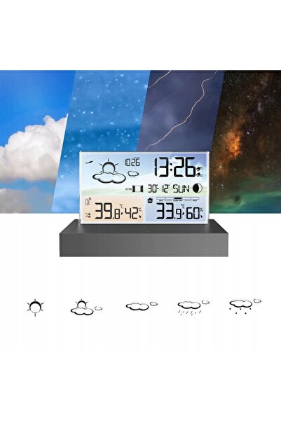 NO BRAND Stație meteo cu termometru, higrometru și senzor exterior