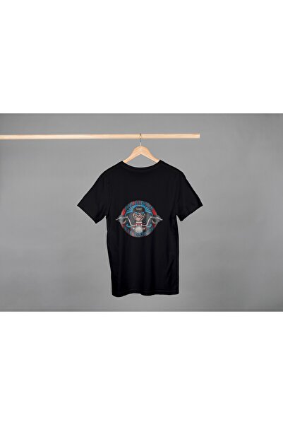Noname Tricou Unisex Bumbac Premium Casual " Porc pe motocicleta " Inscriptie