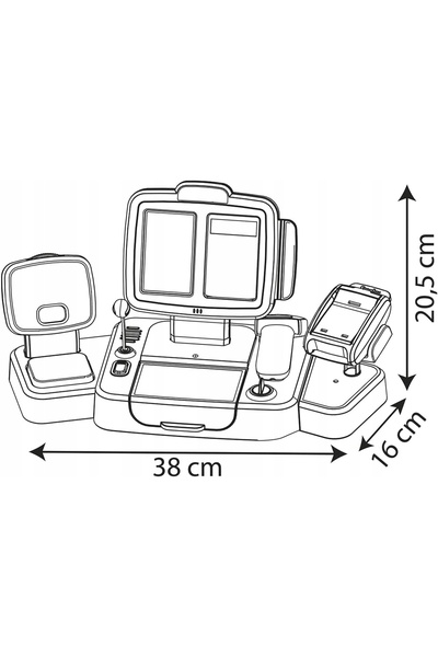 NO BRAND Seif electronic pentru copii cu scanner, microfon și accesorii