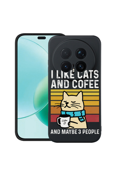 bestcase ®   Θήκη TPU Υπέρλεπτη Husa για Honor Magic8 Pro, Γάτες και Καφές, 3...
