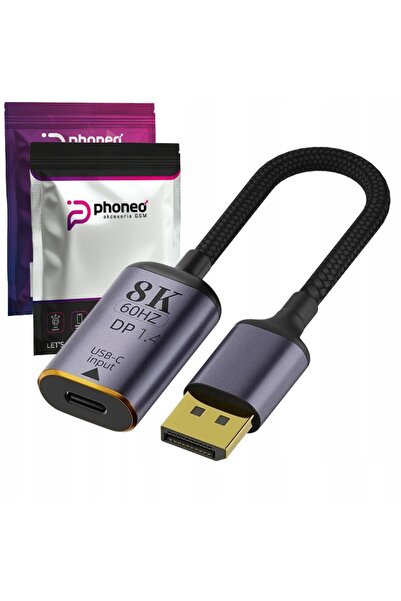 NO BRAND Phoneo Cablu adaptor DisplayPort DP la USB-C 1.4 8K 60Hz