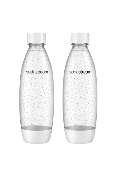 sodastream Recipient pentru sifon, alb, 1 L, 2 unități, pentru carbonatarea apei