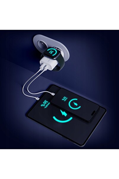 NO BRAND Încărcător Alb 3Mk Hardy Gan Charger Pd 2 în 1 33W pentru Apple iPho...
