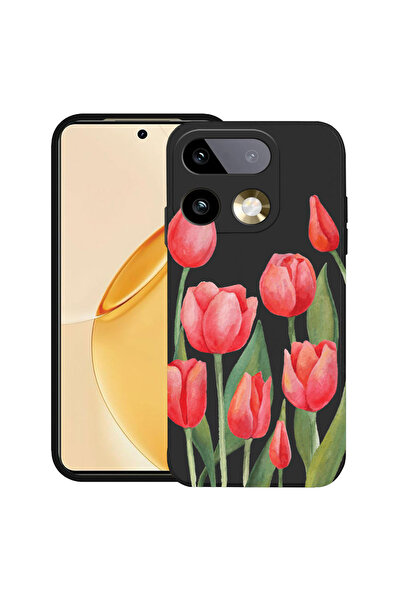 bestcase ®   Θήκη TPU Υπέρλεπτη Husa για Realme 16 Pro 5G, Κόκκινες Τουλίπες,...
