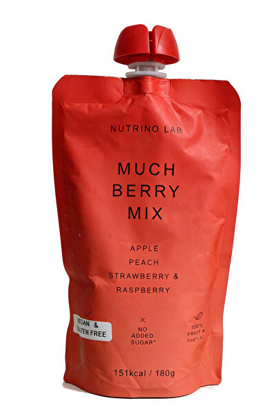 Much Berry Mix Elma Şeftali Çilek Ahududu 180 g (Glütensiz, Vegan, Şeker İlavesiz, Katkısız Sağlıklı Atıştırmalık)
