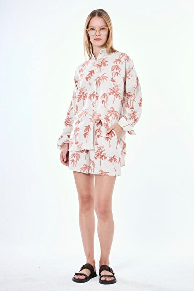 MY GRS Linen Fabric Shorts Suit