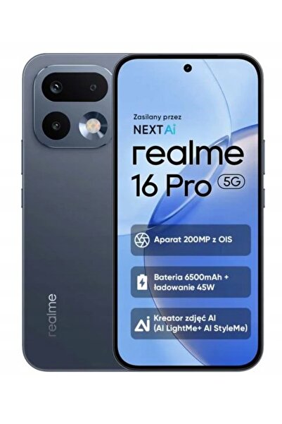 realme buds Smartphone Realme 16 Pro 5G 8/256GB Gri Pebble OIS 200MP