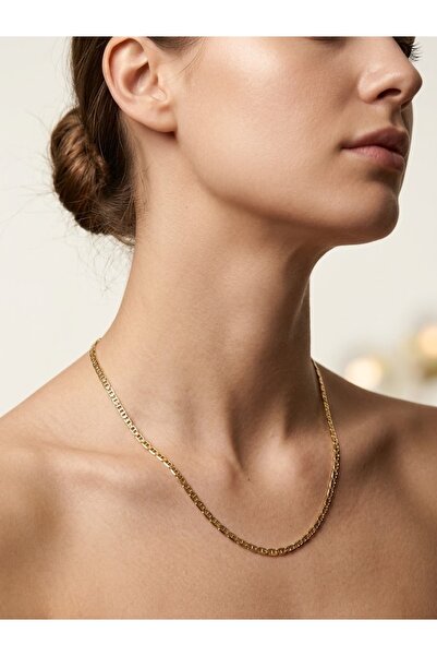 XUPING JEWELRY KUYUM SERİ 14K RENGİ İÇİÇE GEÇEN ZİNCİR ÇELİK KOLYE