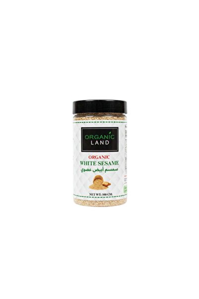 Organic Land سمسم أبيض أورجانيك لاند 500 جرام