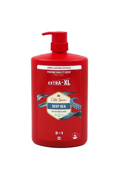 Old Spice Αφρόλουτρο, Old Spice,/Σαμπουάν 1 λίτρο 3 σε 1 Βαθύ Θάλασσα