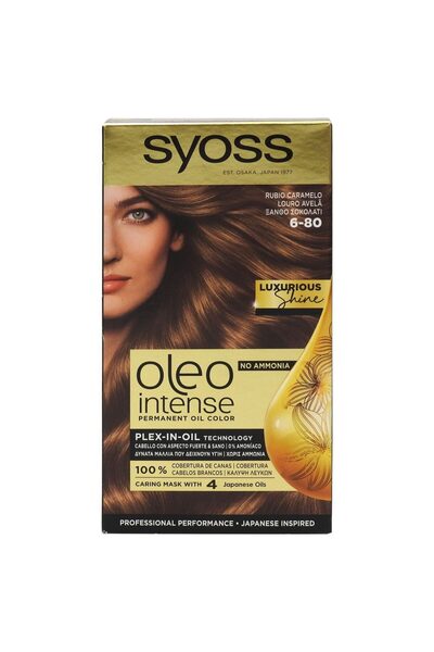 Syoss Vopsea pentru Par, Syoss, Oleo 6/80 Hazelnut Blond