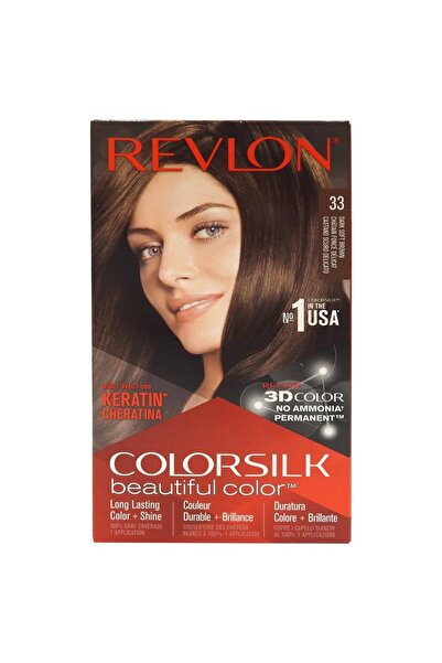 Revlon Vopsea pentru Par, Color Silk, 33 Dark Soft Brown