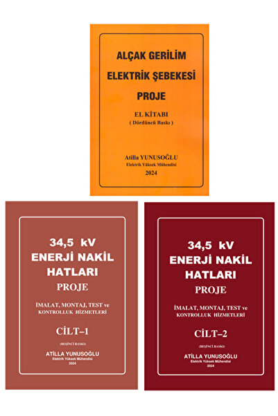 Data Yayınları Atilla Yunusoğlu Alçak Gerilim Elektrik Şebekesi Proje ve 34,5...