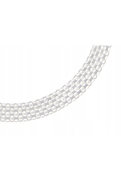 NO BRAND Brățară Bismarck argintie, 5 rânduri, 21cm, Italia, 6,2mm, Cadou