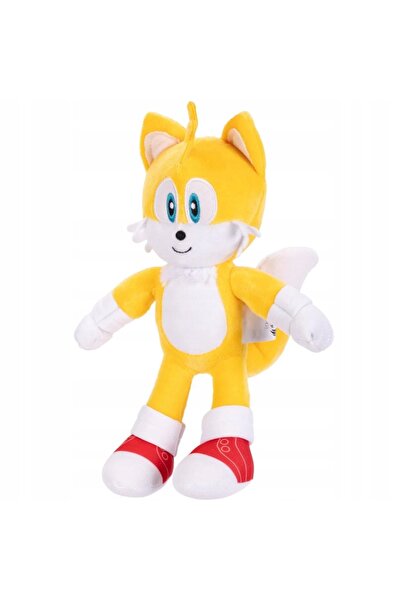 NO BRAND Jucărie de pluș originală Tails din filmul Sonic the Hedgehog 3, 25 cm