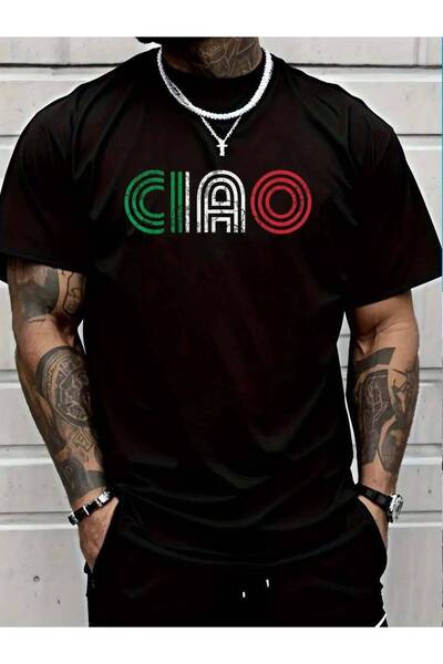 799 100% Cotton Ciao Italian Italia Italy Italiano Retro Hello Family T-Shirt...
