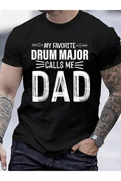 799 100% Cotton My-Favorite Calls Me Dad Funny Drummer Drum-Major T-Shirt Men...