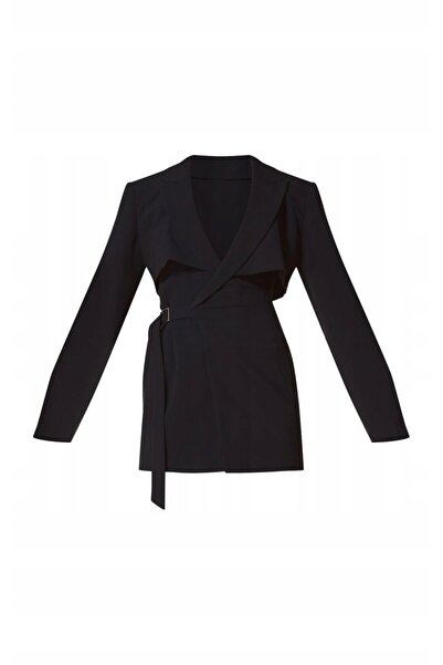 NO BRAND Rochie mini tip blazer neagră clasică dreaptă Prettylittlething 40